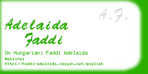 adelaida faddi business card